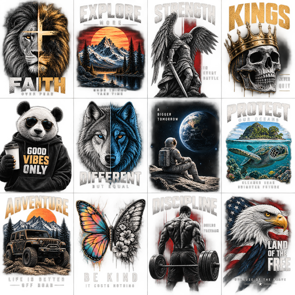 20 Premium Retro T-Shirt Designs Bundle | PNG SVG Digital Download